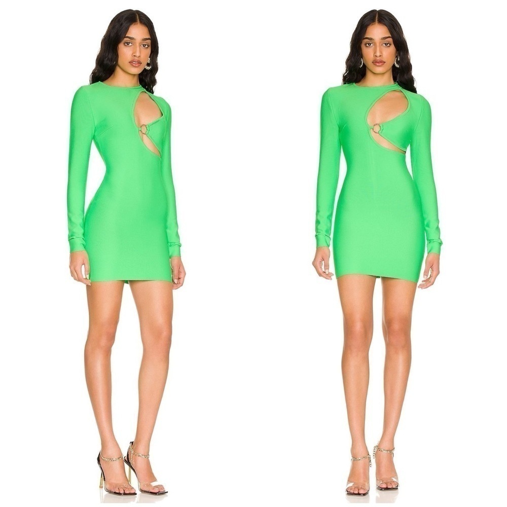SUPERDOWN Sasha Bandage Mini Dress In Bright Green